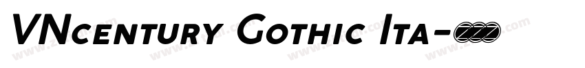 VNcentury Gothic Ita字体转换 VNcentury Gothic Ita字体转换